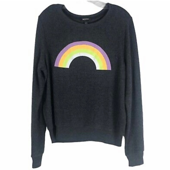 Wildfox after the rain rainbow sommers sweatshirt size M NWOT - Picture 1 of 5